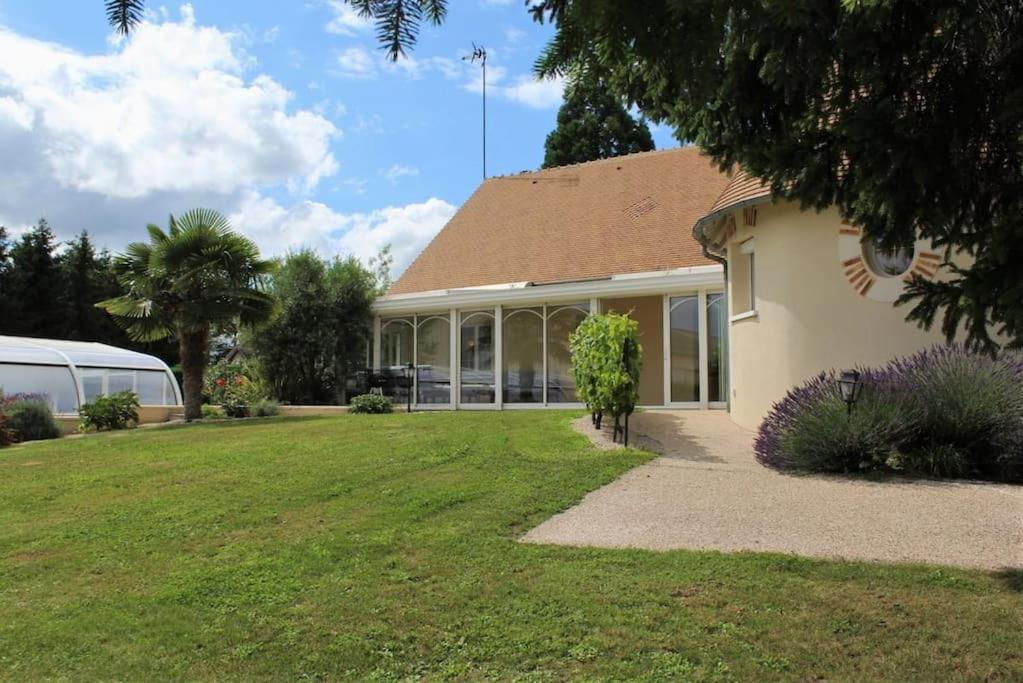 Piscine Chauffee-Beauval Et Chateaux- Villa Cormeray Exterior photo